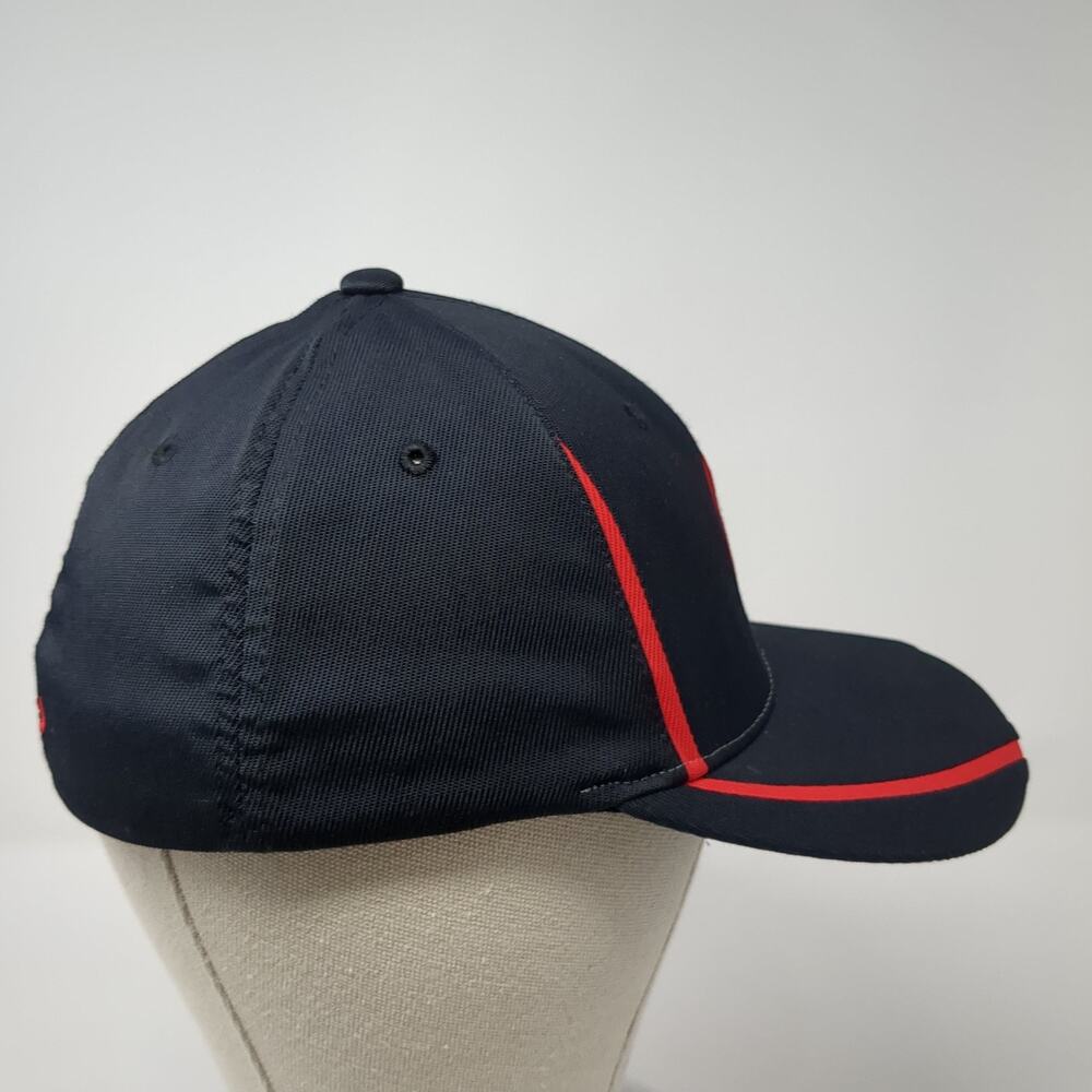 Prg Fitted Hat Solid Black Medium Embroidered Log… - image 5